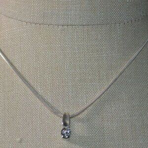 SMK Sterling Silver .925 5mm Clear Rhinestone CZ